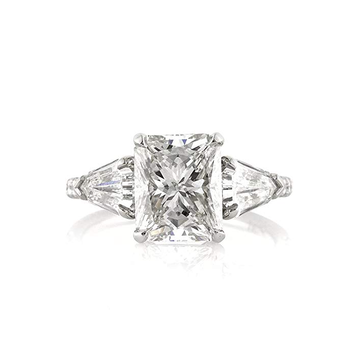 Mark Broumand 4.63ct Radiant Cut Diamond Engagement Ring