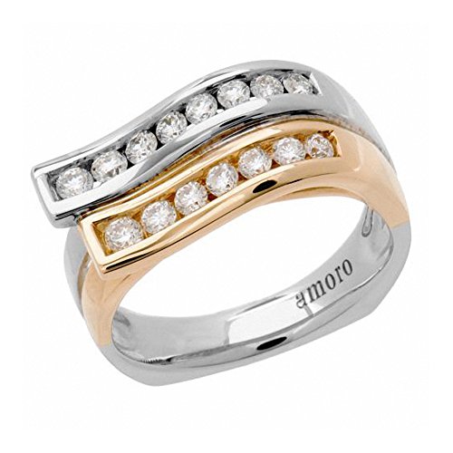  Amoro 18kt White Gold Diamond Ring (0.54 cttw, H-I Color, SI 1-2 Cl