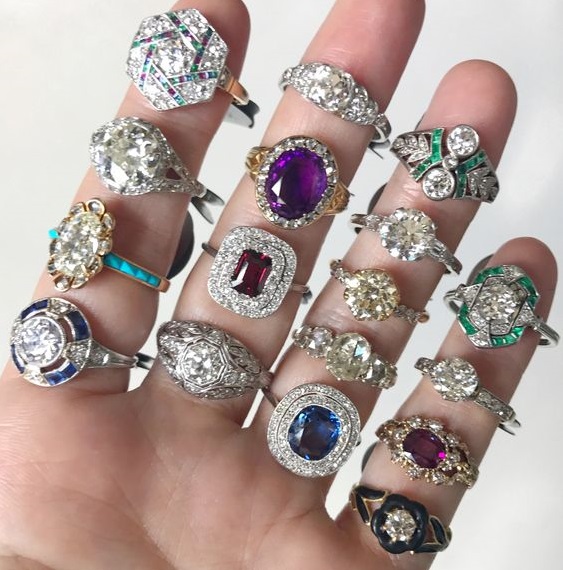 Gorgeous Antique & Vintage Engagement and Cocktail Rings