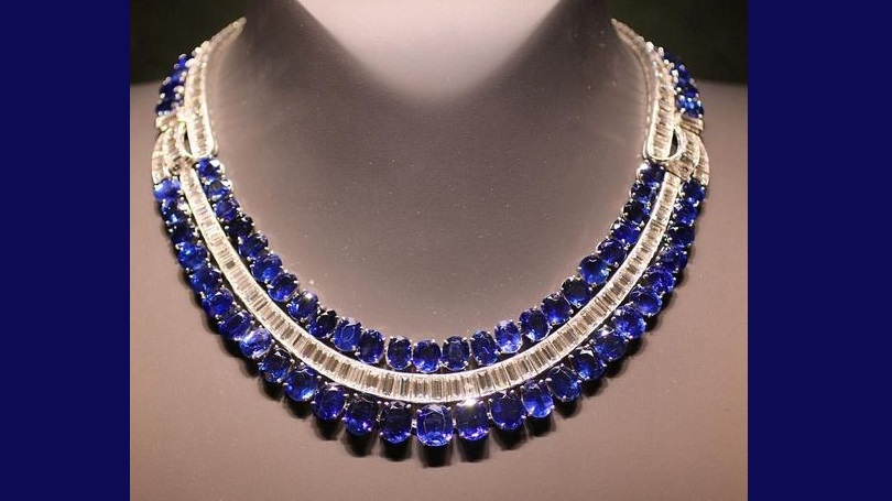 Gorgeous Sapphire and Diamond Necklace by Van Cleef & Arpels