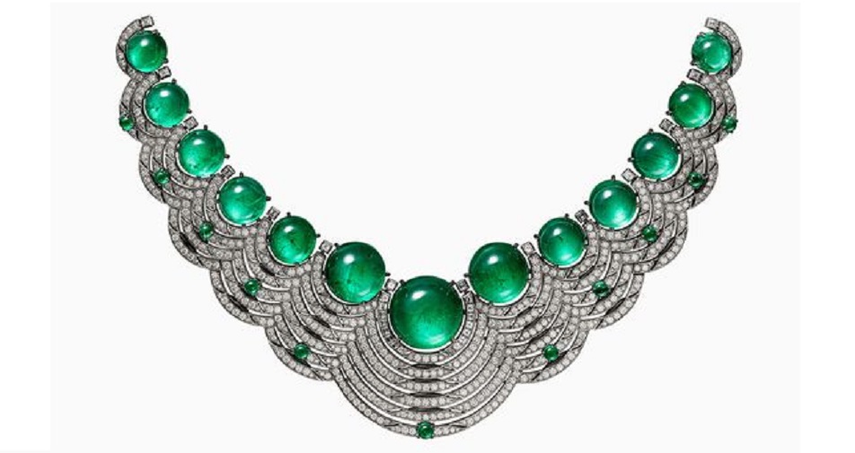 Emerald and Diamond Necklace by Cartier