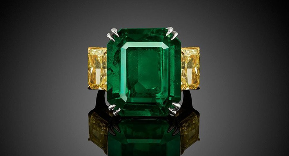 Natural 32.59CT Magnificent NO OIL EMERALD AND DIAMOND PLATINUM RING GIA/AGL